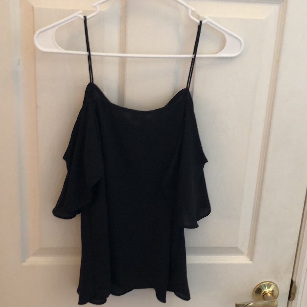 ASOS Black Top Blouse Sz 0 - Picture 6 of 8